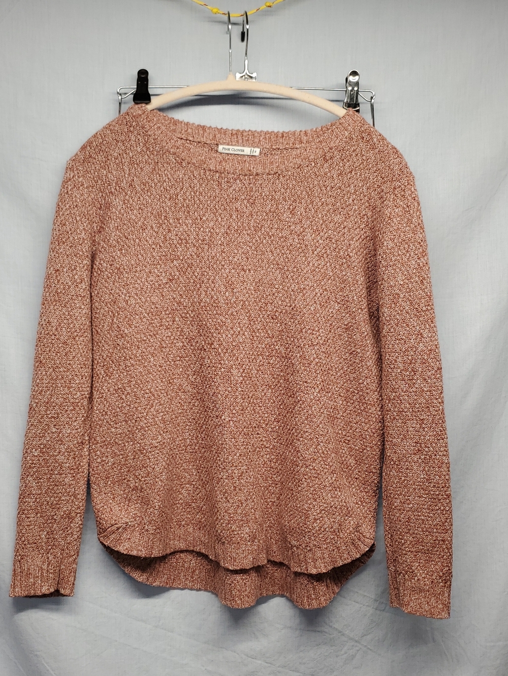 Pink Clover Dusty Rose Marled Crewneck Sweater